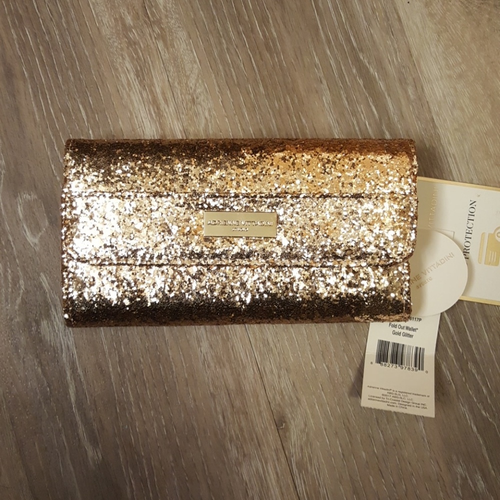 Gold Glitter Wallet